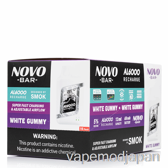 Vape Japan 【10本パック】スモック ノボ バー AL6000 使い捨て